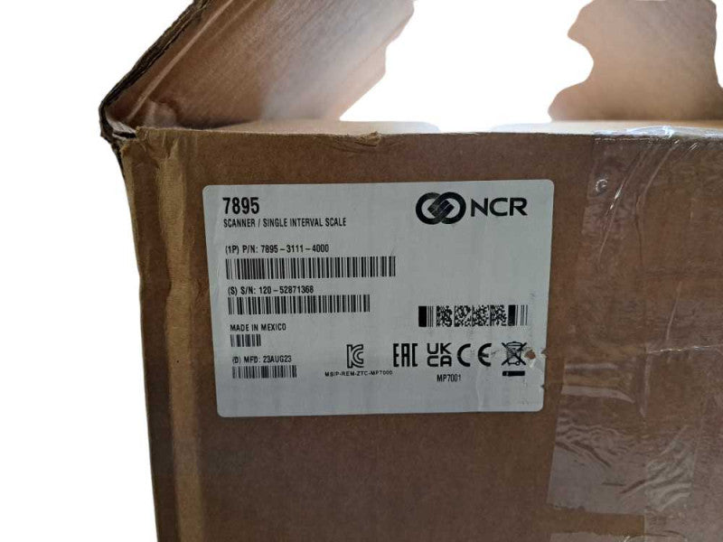 New Open Box | NCR 7895-3111-4000 Color Bi-Optic Imager - Scanner/Scale