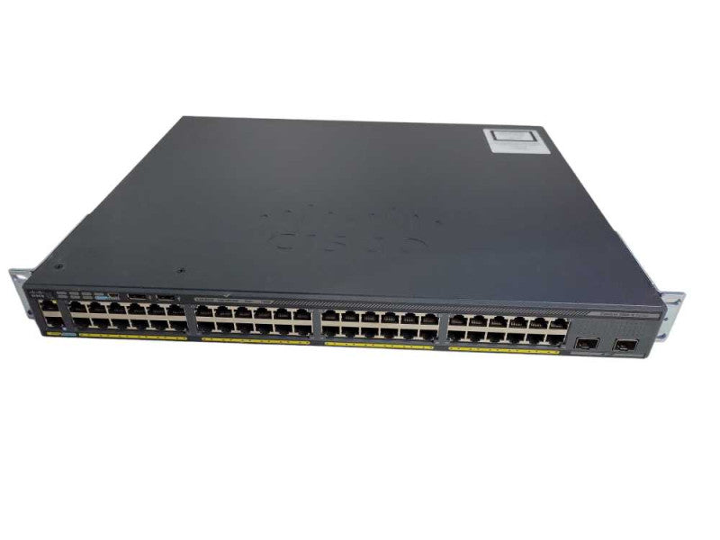 Cisco WS-C2960X-48FPD-L 48 Port Gigabit PoE+ 740W 2x 10G SFP+ w/ Stack Mod _