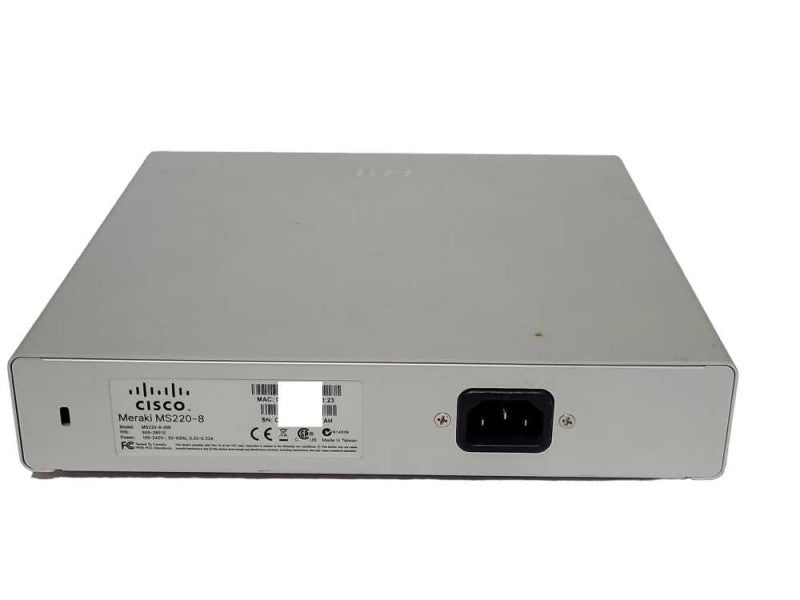Cisco Meraki MS220-8-HW Cloud Managed Gigabit Switch 8-port Unclaimed _