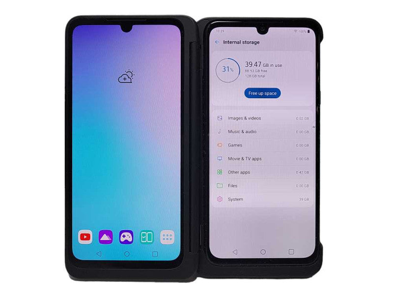 LG G8x ThinQ LM-G850V 128GB Live Demo Unit W/ Dual Screen Q$