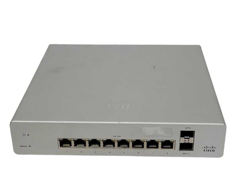 Cisco Meraki MS220-8P-HW 8 Port Desktop Ethernet Switch - UNCLAIMED _