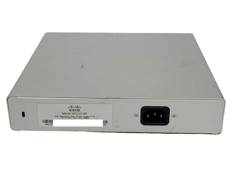 Cisco Meraki MS220-8P-HW 8 Port Desktop Ethernet Switch - UNCLAIMED _