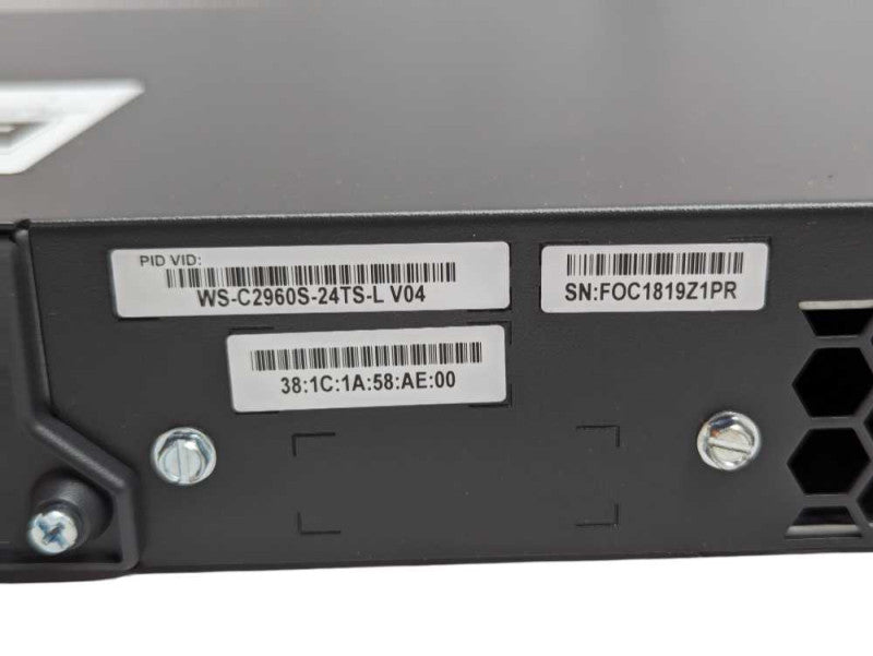 Cisco WS-2960S-24TS-L V04 24 Port Gigabit Network Switch  Q-