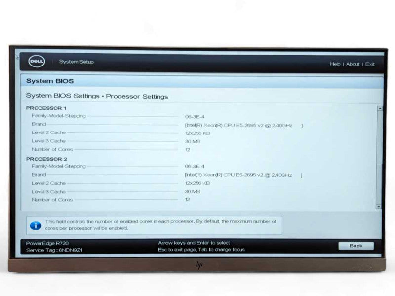 DELL PowerEdge R720 2x Intel Xeon E5-2695 v2 @ 2.40GHz, 32GB RAM  -