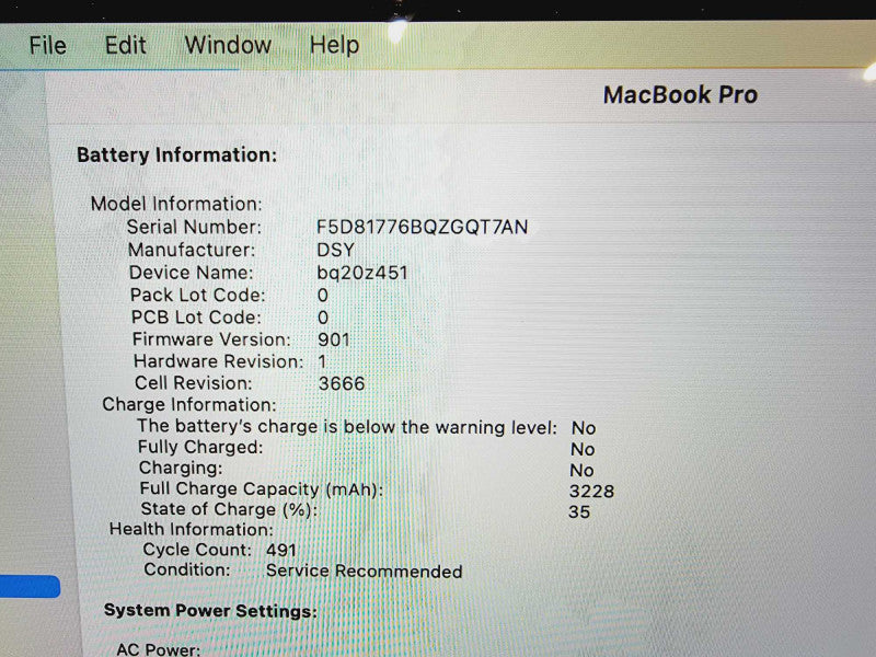 Apple Macbook Pro 2017 13\\" Core i7-7660U @ 2.5GHz 16GB DDR3 500GB SSD [A1708] (