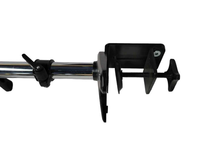 Black & White Mechanical Dual Monitor Arm Desk Mount Q_