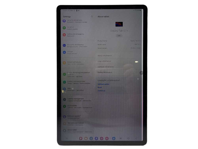 Samsung Galaxy Tab S7 Plus T970 12.4\\" 128GB Black (WiFi) READ $