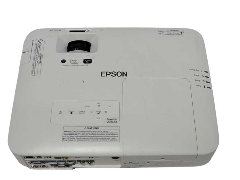 Epson PowerLite 2250U Full HD WUXGA 3LCD Projector,2999H, No Remote _