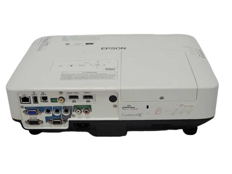 Epson PowerLite 2250U Full HD WUXGA 3LCD Projector,2999H, No Remote _