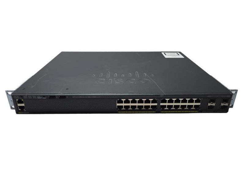 Cisco WS-C2960X-24PS-L | 24-Port Gigabit PoE+ 370W 4x SFP Switch + StackMod READ $