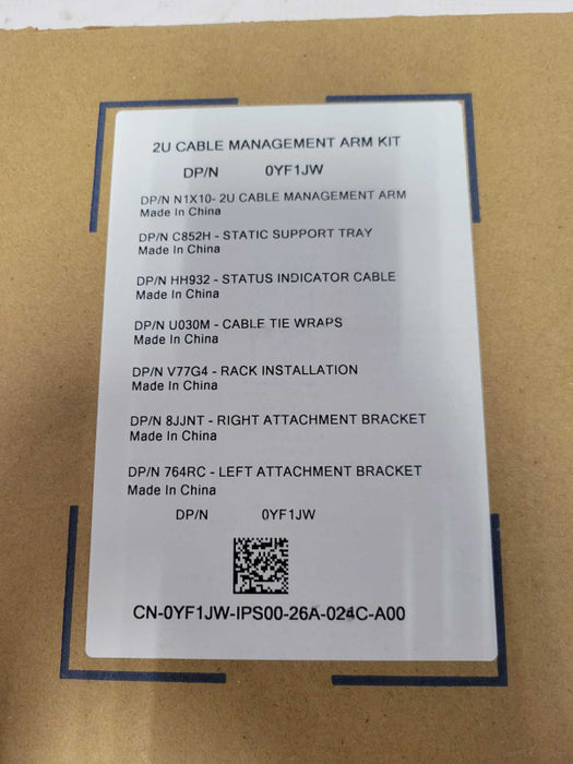 Dell Cable Management Arm Kit 2U 0YF1JW _