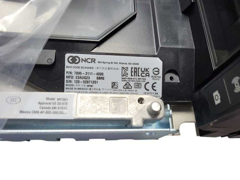 New Open Box | NCR 7895-3111-4000 Color Bi-Optic Imager - Scanner/Scale $