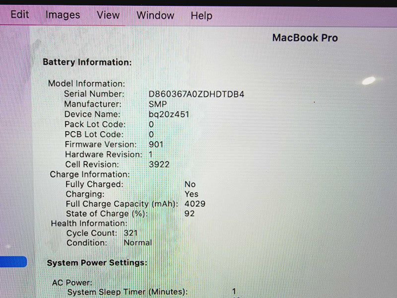 Apple Macbook Pro 2016 13\\" Core i5-6267U @ 2.9GHz 8GB DDR3 500GB SSD (