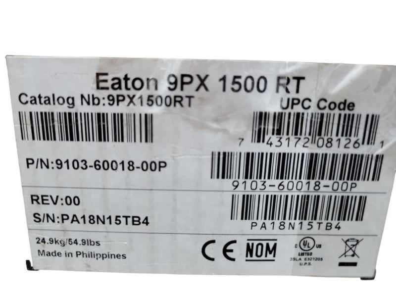 Eaton 9PX Online UPS 1500VA 1350 Watt 120V 2U Network Card %