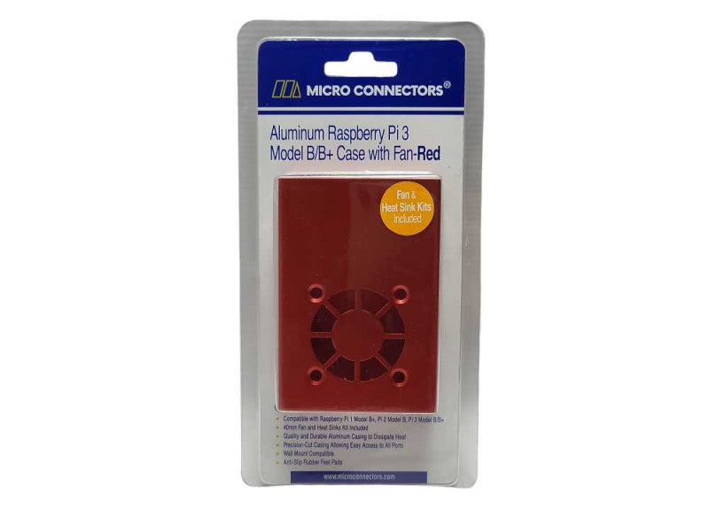 New Micro Connector Aluminum Raspberry Pi 3 Model B/B+ Case with Fan Q$