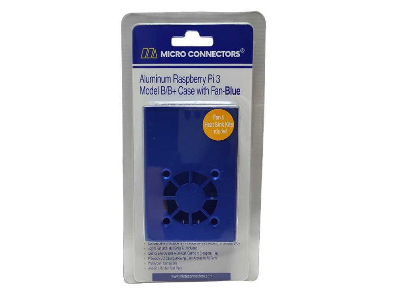 New Micro Connector Aluminum Raspberry Pi 3 Model B/B+ Case with Fan  Q$