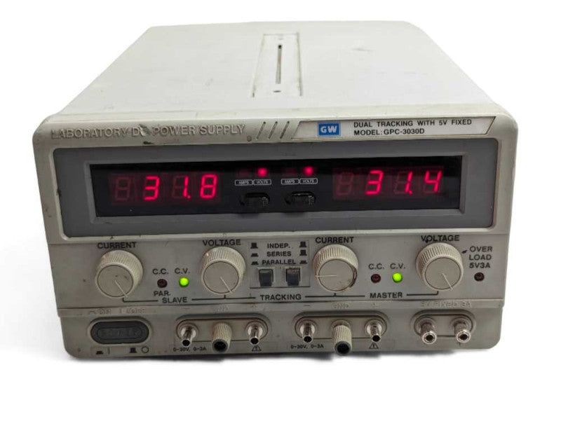 GW Laboratory DC Power Supply Model: GPC-3030D Dual Tracking with 5v Fixed  -