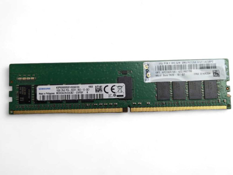 Lof of 6x Samsung 16GB 2Rx8 PC4-2933Y-RE2-12-DC1 DDR4 Server Memory  -