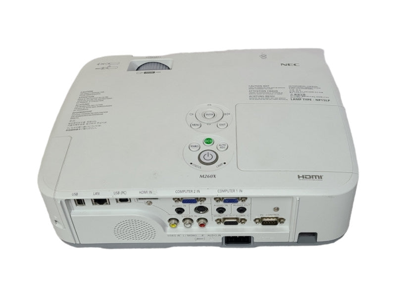 NEC NP-M260X LCD Projector, Lamp Hours used 2046hrs