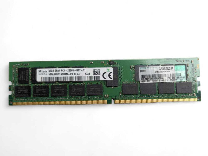 SKhynix/Samsung 32GB 2Rx4 PC4-2666V-RB2 DDR4 Server Memory  Q-