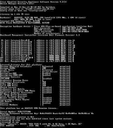 Cisco ASA5525-X ASA5525 V02 Adaptive Security Firewall No HDD, Not Affected