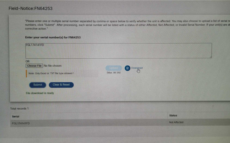 Cisco ASA5525-X ASA5525 V02 Adaptive Security Firewall No HDD, Not Affected