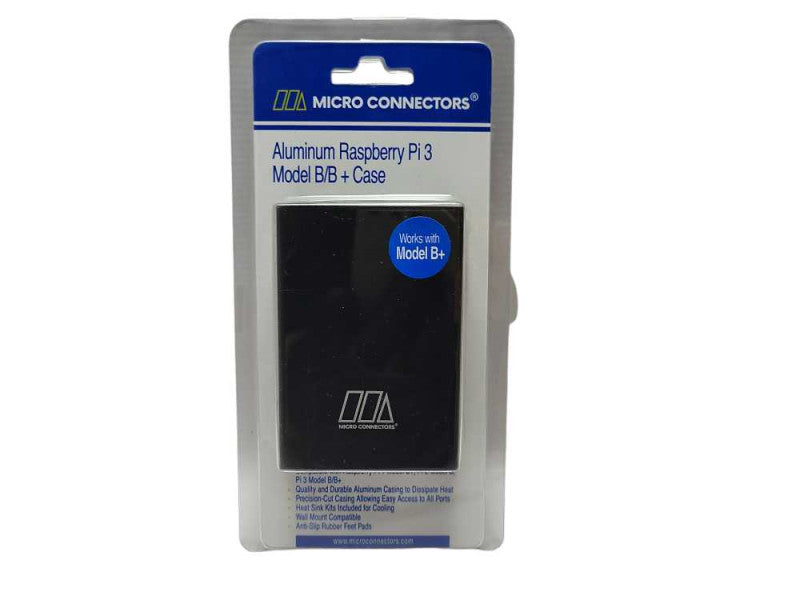 New Micro Connectors Aluminum Raspberry Pi 3 Model B/B + Case Q$