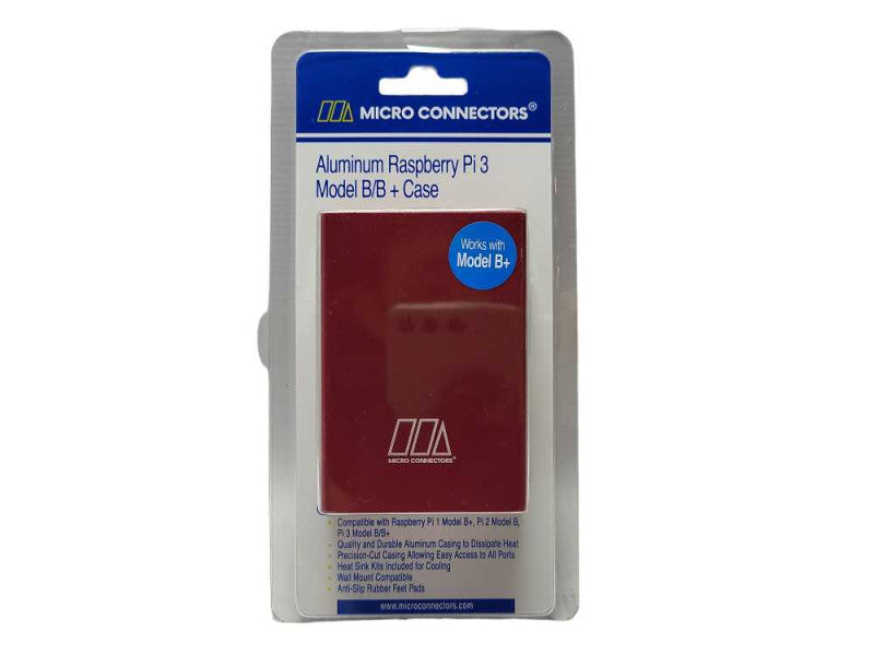 New Micro Connectors Aluminum Raspberry Pi 3 Model B/B + Case Q$