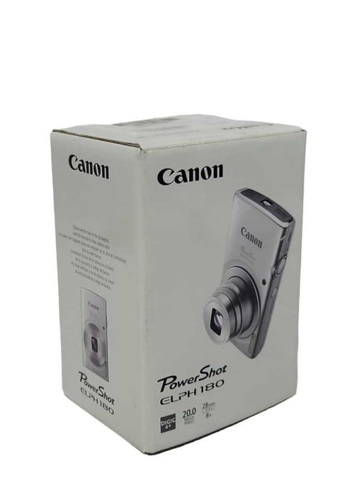 New Open-Box Canon PowerShot ELPH 180 20MP Digital Camera Silver _