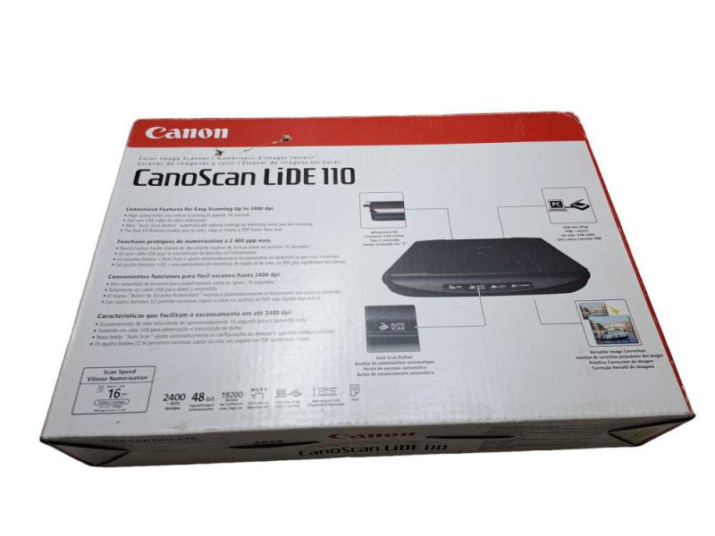 New Open Box Canon CanoScan LiDE 110 Color Scanner
