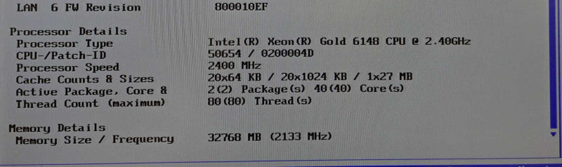 Fujitsu RX2540 M4 2U Server| 2x Xeon Gold 6148 2.4GHz 20C, 32GB, EP400i RAID