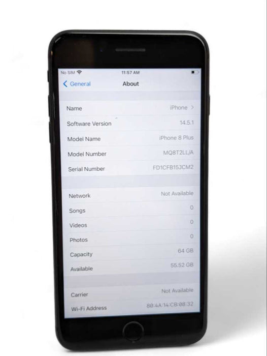 Apple iPhone 8 Plus 64GB Space Gray UNLOCKED  -