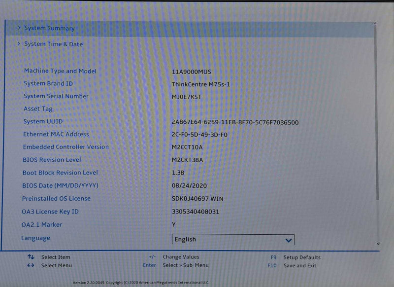 Lenovo M75s-1 SFF | AMD Ryzen 3 Pro 3200G @ 3.60GHz 4C, 8GB DDR4, No HDD/OS