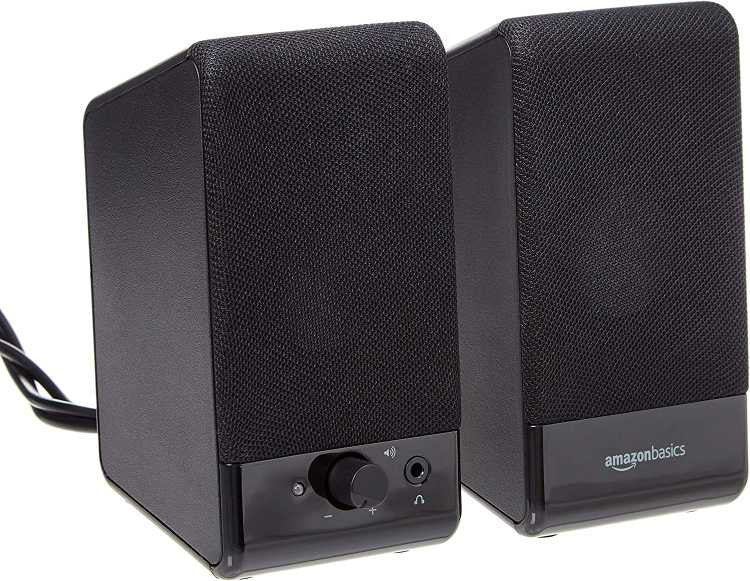 Amazon Basics Computer Speakers for Desktop or Laptop PC | USB-Powered -U213 &