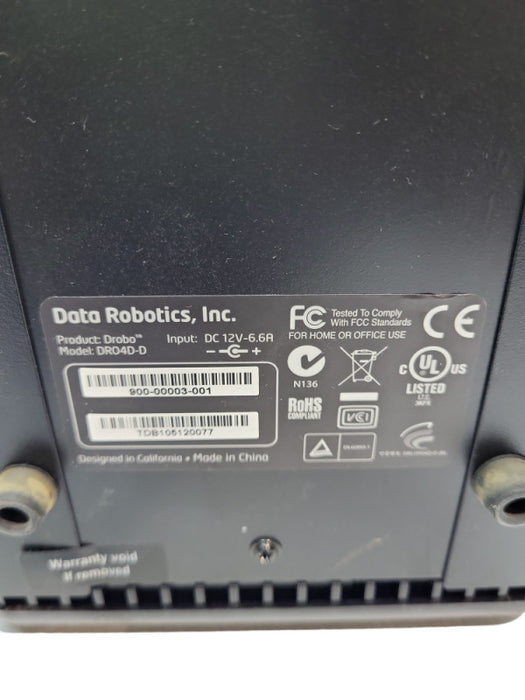 Data Robotics DROBO DRO4D-D 4-bay External Hard Drive Storage &