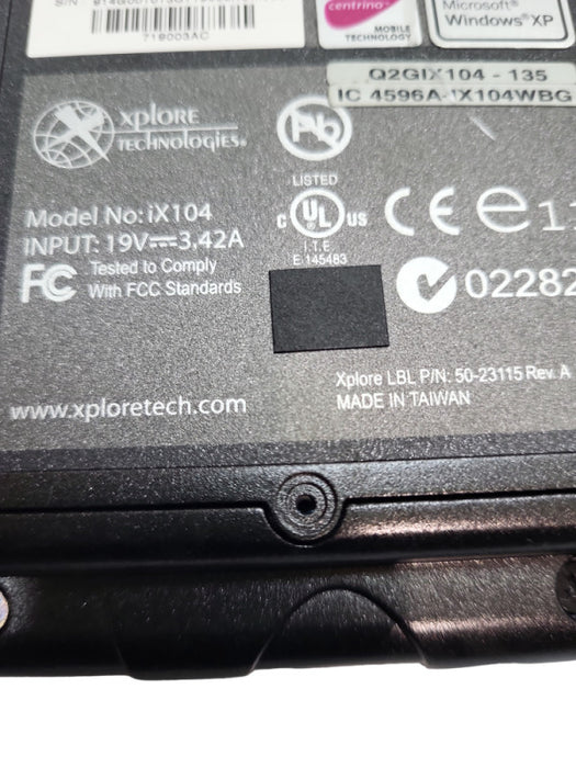 XPlore iX104 10.4\\" 1024 x 768 Rugged Tablet For Parts &