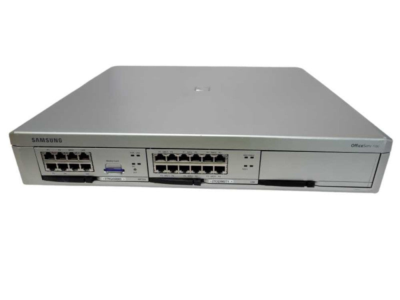 Samsung OfficeServer 7100 phone system w/ uni card +MP10A Card +Media card _