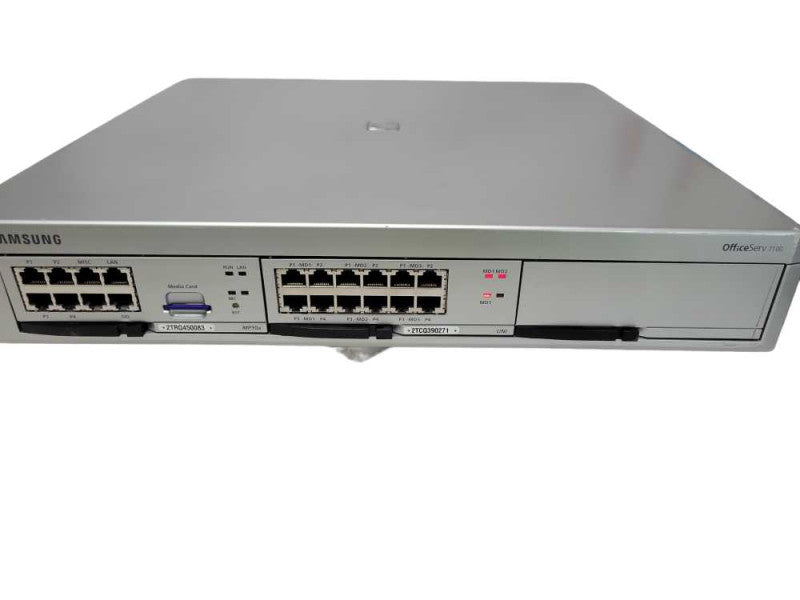 Samsung OfficeServer 7100 phone system w/ uni card +MP10A Card +Media card _