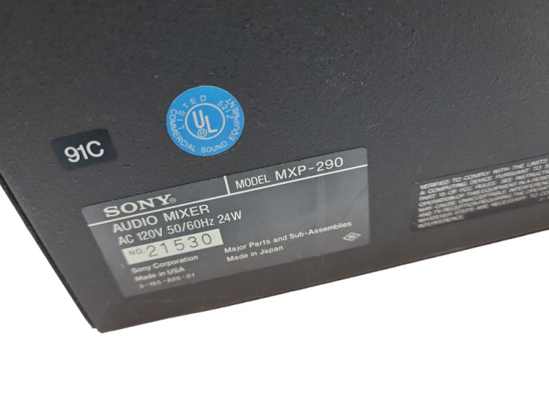 Sony MXP-290 8 Channel Audio Mixer &