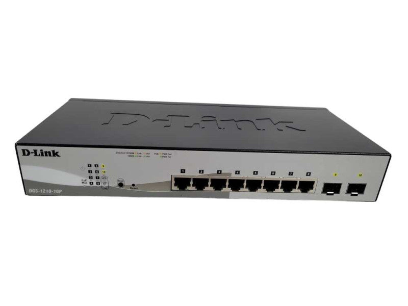 D-Link DGS-1210-10P, 10-Port Web Smart Managed Gigabit PoE Switch !
