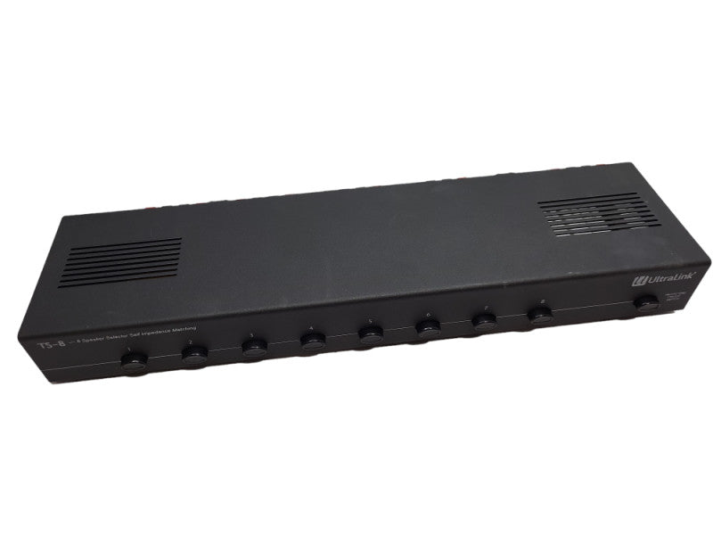 UltraLink TS8 Eight Zone Speaker Selector Box with Ohm Protection 8 P &