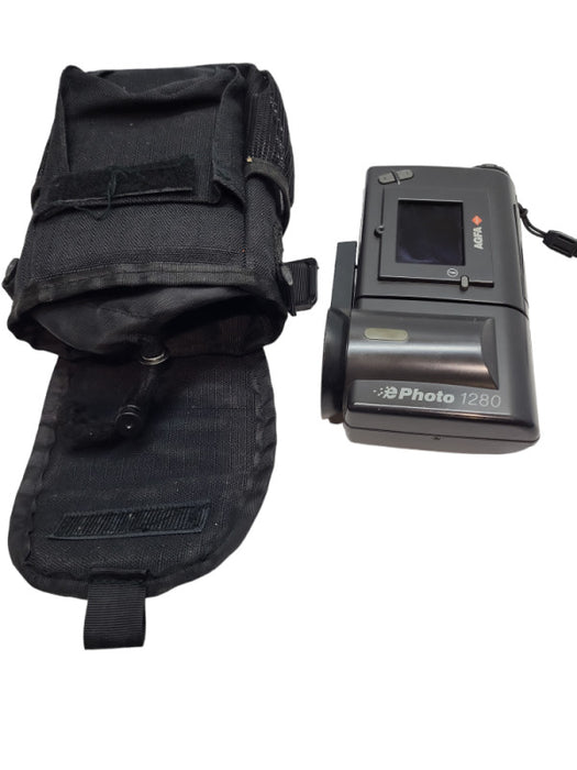 Vintage 1997 Original Agfa ePhoto 1280 Digital Camera with pouch &