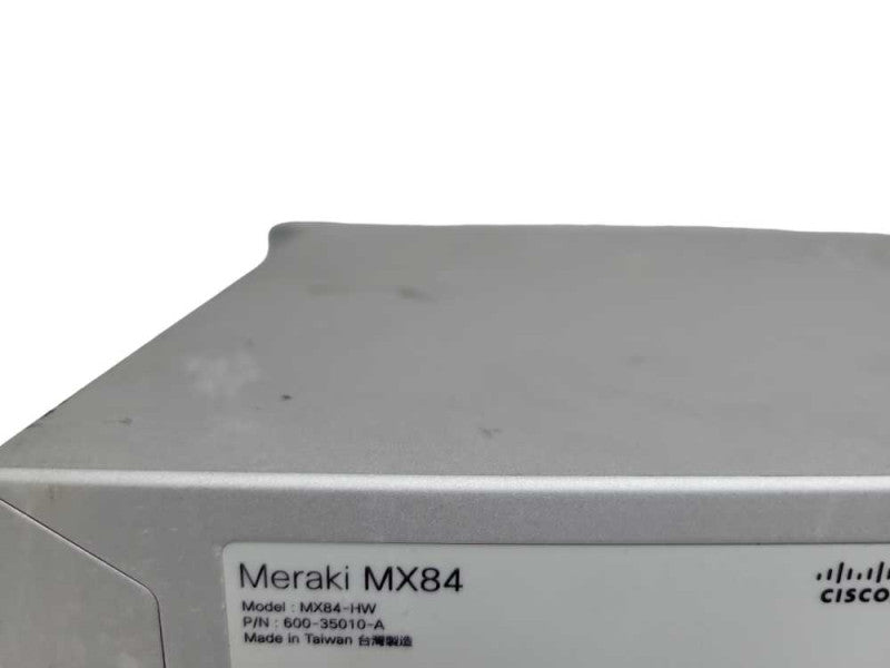 Cisco Meraki MX84-HW Cloud Managed Security Appliance Firewall Unclaimed Q%