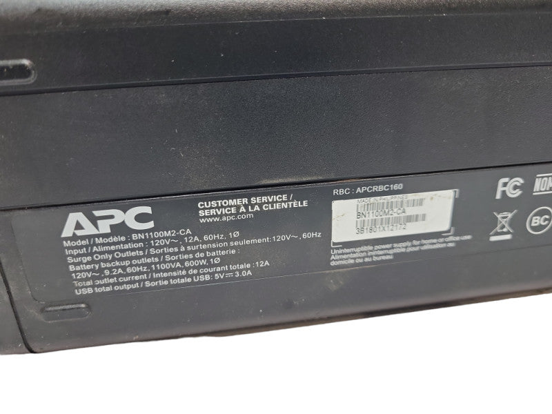 APC Back-UPS Pro BN 1100VA, 120V, AVR, LCD, 2 USB charging ports, 10 NEMA out &