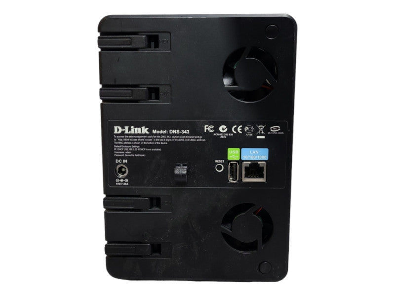 D-Link DNS-343 ShareCenter 4 Bay Network Storage NAS, No HDD, READ