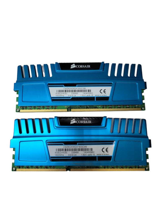 Corsair Vengeance Blue 8GB KIT, 2X4 GB, PC3-12800 Desktop Memory %