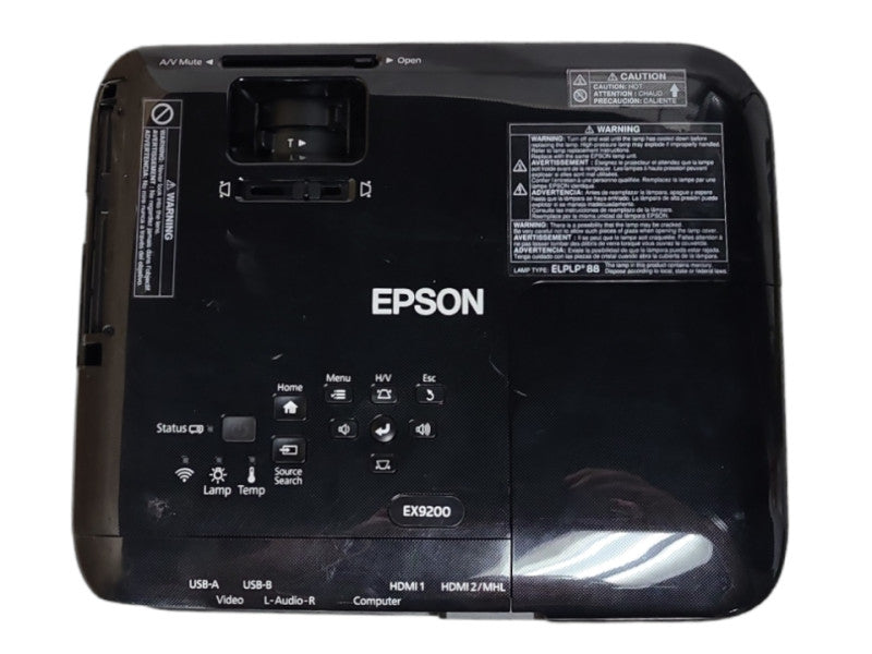 Epson EX9200 Wireless 3LCD Projector, Lamp Hour: 490hrs