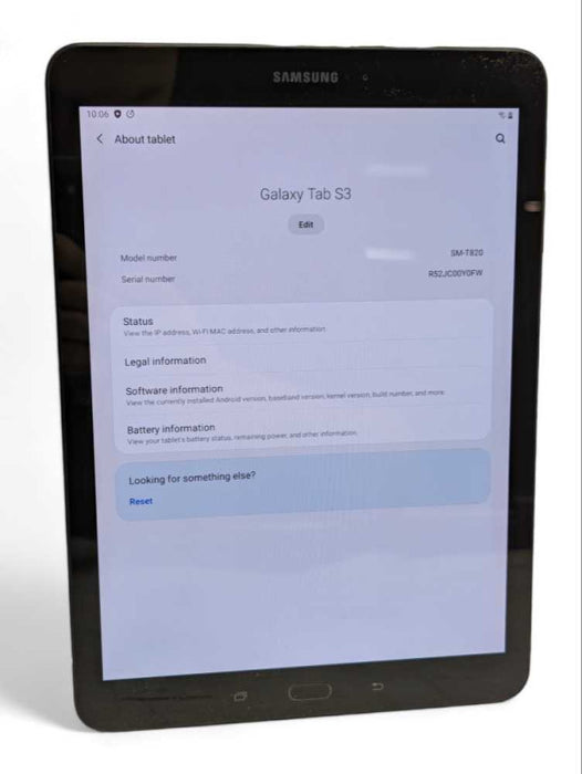 Samsung Galaxy Tab S3 SM-T820 32GB UNLOCKED  -