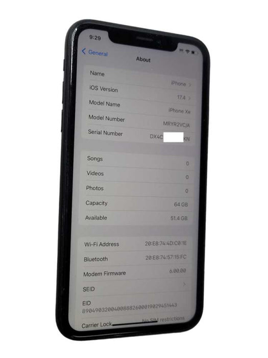 Apple iPhone XR 64GB UNLOCKED, READ _