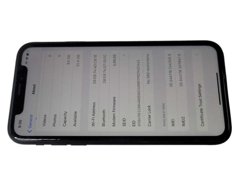Apple iPhone XR 64GB UNLOCKED, READ _